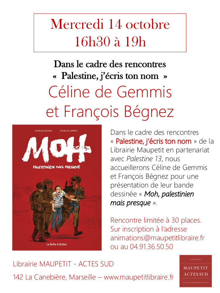 Affiche Moh Palestinineaispresque 14 octobre
